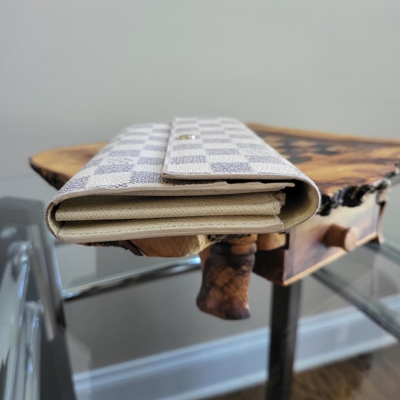 Louis Vuitton Damier Azur Canvas Sarah Long Wallet - Picture 4 of 11